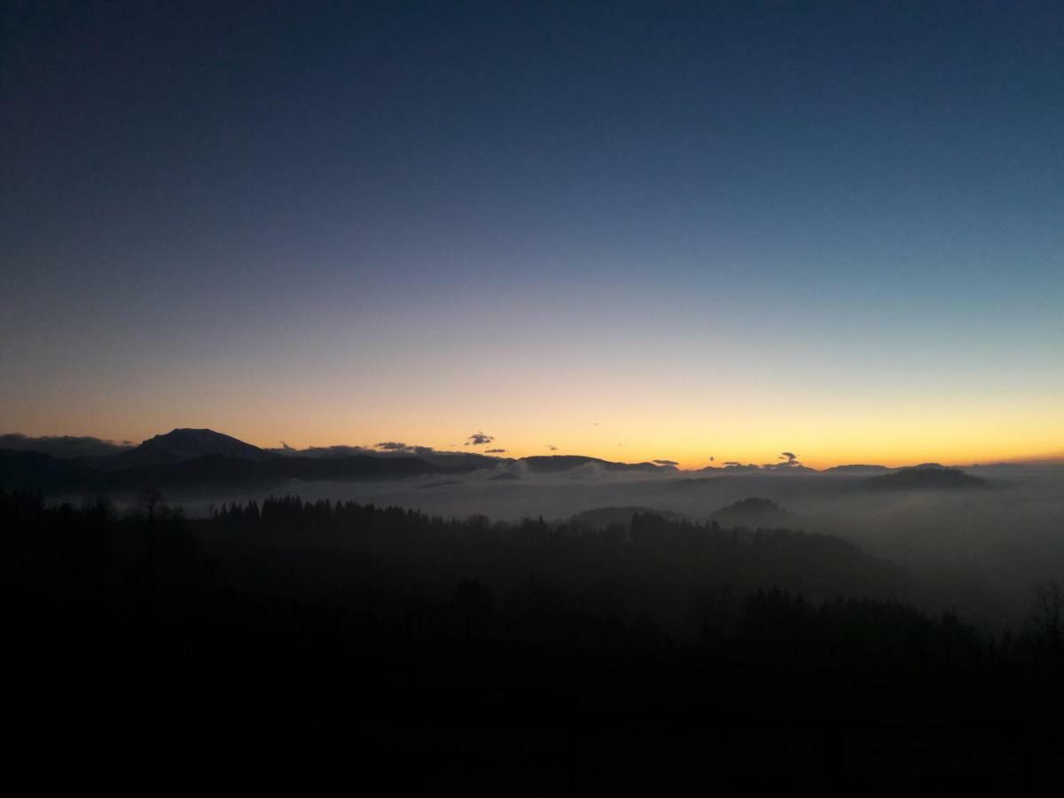 Oetscherblick Fam Winter Frankenfels Kültér fotó