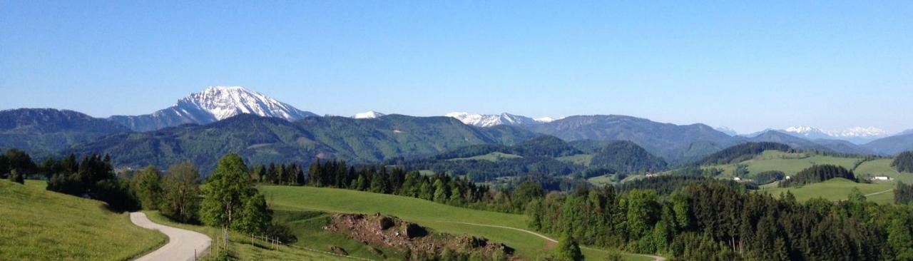 Oetscherblick Fam Winter Frankenfels Kültér fotó